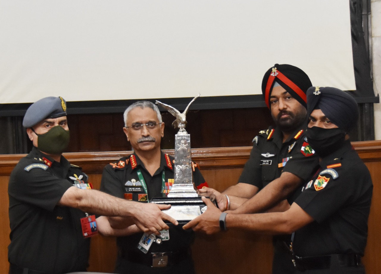 Annual Flight Safety Trophy To Army Aviation Unit, J&K